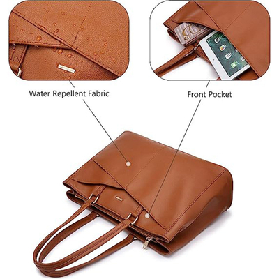 16.5 X 5.2 X 11 Inches Ladies Tote Laptop Bag Zipper Closure