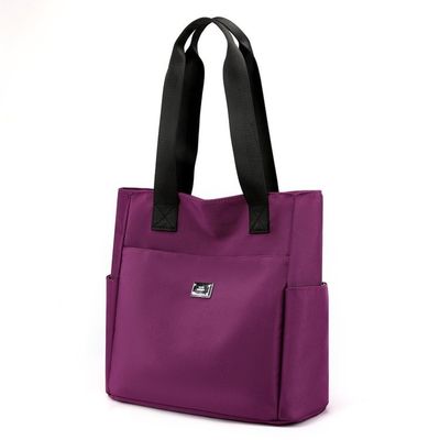 Women'S Waterproof Nylon Tote Bag Custom Logo Ladies Handbags Zipper