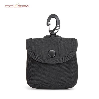 Customizable Outdoor Use Leisure Mini Key Pouch Compact Wallet & Earbud Case Nylon Lightweight Camo Hook Style Bag