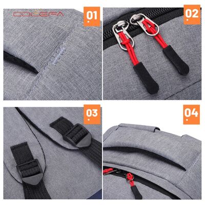 Oxford Cloth Contrast Color Backpack for Men Business Travel 15-inch Laptop Bag Stylish Outdoor Backpack Wholesale with LOGO