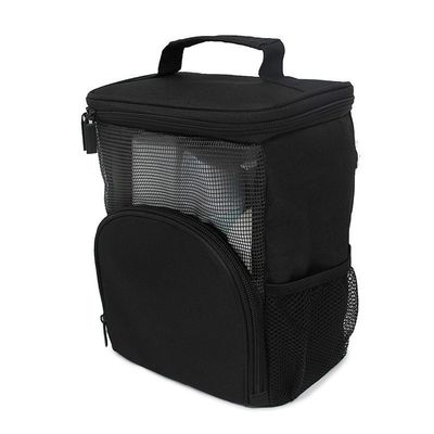 Custom Logo Large 300D Oxford Makeup Toiletry Bag Mesh Hanging Travel For Women Mens Wash