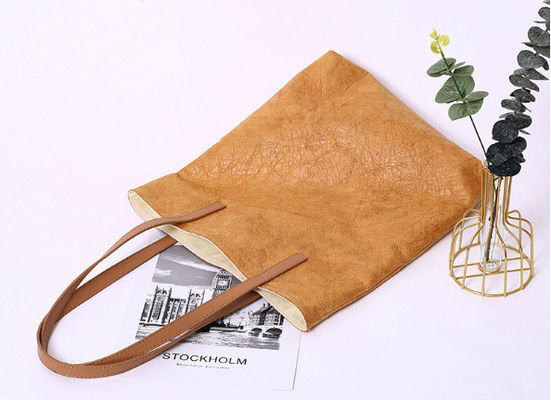 Oem Washable Paper Tote Bag Printed Custom Made Biodegradable Recycled Eco Friendly