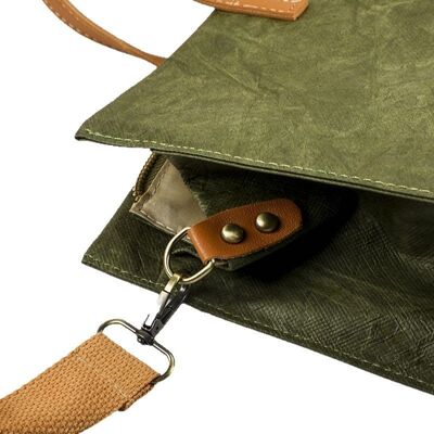 Custom DuPont Paper Bags with Crepe Paper Lining Wash-Wrinkled Tyvek Paper Minimalist Shopping Tote with LOGO Printing