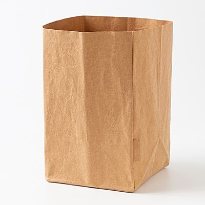 Water-Washed Kraft Kaper Bags with Logo Printing Available Wholesale Eco-Friendly Biodegradable Recyclable Paper Bags Trending