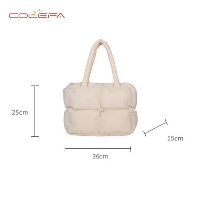Nylon Cotton-Filled Down Shoulder Bag Niche 2026 New Arrival Fall/Winter Large Capacity Pillow Bag Commuting Underarm Tote Bag