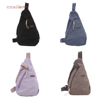 Nylon Triangle-Shaped Chest Waist Bag Fashion Sports 2026 Lightweight Women's Bag New Korean Style Single-Strap Crossbody Bag
