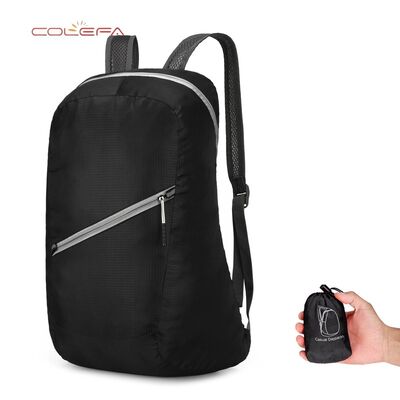 New Outdoor Foldable Skin Nylon Made Bag Super Lightweight Portable Backpack Travel Unisex Sports Storage Backpack with LOGO
