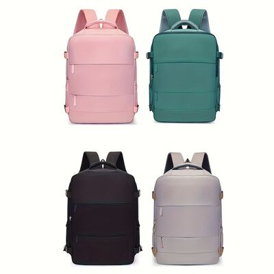 Multifunctional Unisex Backpack for College Students Oxford Made Pink Travel Waterproof Outdoor Backpack for Short Business Trip