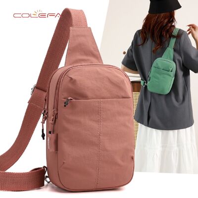 Casual Unisex Nylon Chest Bag New Korean Style Crossbody Bag Waterproof and Versatile for Men and Women Casual Shoulder Bag