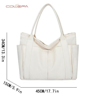 2026 New Canvas Tote Bags Handheld Shoulder Beach Bags Fabric Large Capacity for Women Custom-Made with Personalized LOGO