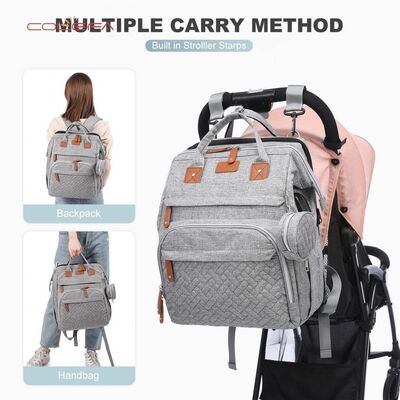 Wholesale TOP Oxford Backpack Baby Crib Mosquito-Proof Mom Bags Stroller Large Capacity Maternity Bag with Customizable LOGO