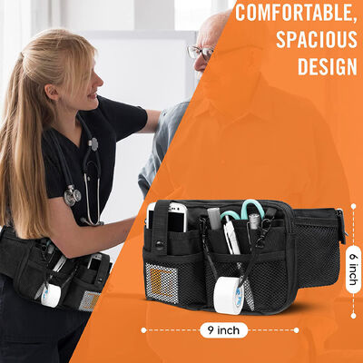 Oxford Waterproof Nurse Waist Bag Tool Kit Multi-Pocket Medical Supplies for Healthcare Workers Doctor's Work Waist Bag