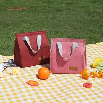 Thickened Aluminum Foil Lunch Bag Insulated Oxford Made Handheld Lunch Bags Carrier Waterproof Multi-Functional Commuting Bag