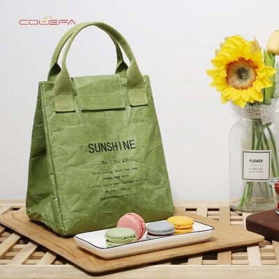Custom Picnic Bag for Office Workers & Elementary Students Waterproof Thickened Japanese-Style DuPont Paper Insulated Lunch Bag