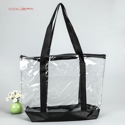Customized PVC Shopping Bags Transparent Plastic Fashion PVC Shoulder Bags Gift Laser-Etched Pouch Wholesale PVC Outdoor Bags