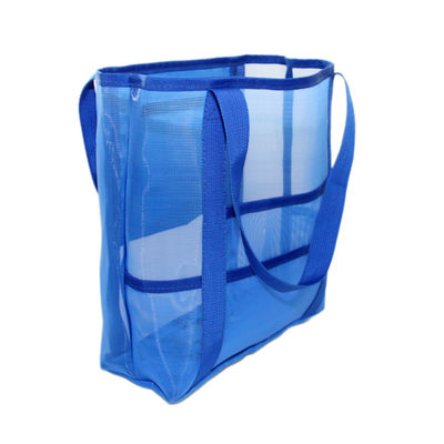 Customized Fashion Mesh Beach Tote Bag With Nylon Material for Women