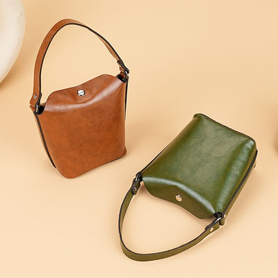 Retro Versatile Soft Leather Exquisite Cute Coin Purse Card Holder Women's Vegetable-Tanned Cowhide Mini Bucket Wallet