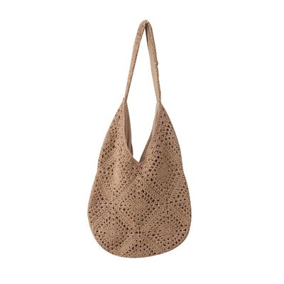 2025 New Style Floral Weave Bag Handwoven Daisy Straw Bag Women's Travel & Vacation Single Shoulder Tote Bags Wholesales