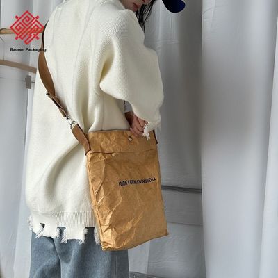 Customizable DuPont Paper Bags Washable Tear-Resistant Crossbody Vintage Bags Waterproof Eco-Friendly Material Tyvek Bags