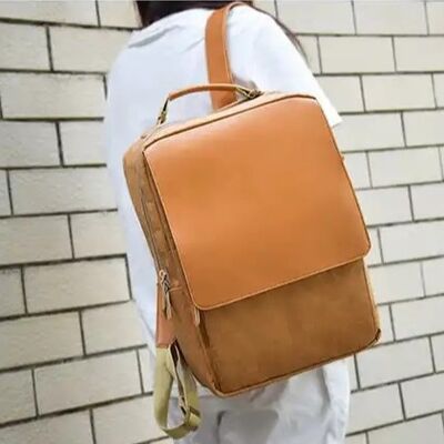 Stellt Kraftpapier-Tasche Softback-Rucksack kundenspezifischer Mannes-Browns waschbaren mit Front Flap her