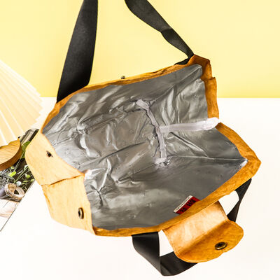 Custom DuPont Paper Handheld Lunch Bags with Logo Printing Custom-Made Thermal insulation Packaging Washable Tyvek Paper Bags