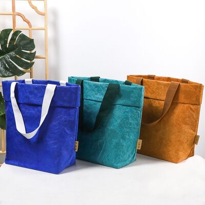 Custom-Printed DuPont Paper Bags with Logo Washable Tyvek Paper Tote Bags Eco-Friendly Shopping & Advertising Promotional Bag