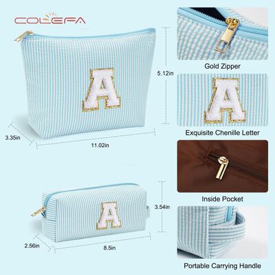 Oxford Made Custom Set Alphabet Makeup Bag Travel Personalized Combination Large Capacity Cute Travel Tote Organizer