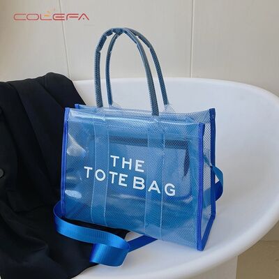 Spring 2026 PVC Clear Jelly Crossbody Bag Large Capacity Handled for Women New Fashionable Bag Versatile Shoulder Crossbody Bags