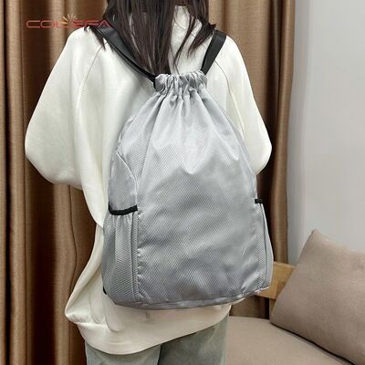 Oxford Made Soccer/Basketball Large Capacity Outdoor Drawstring Backpack for Sports Training & Fitness Factory Direct with LOGO