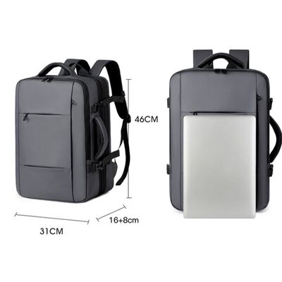 Oxford Waterproof Business Backpack Expandable Large Capacity Travel Bag for Business Trips Multifunctional Laptop Case Backpack