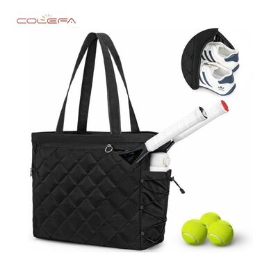 Neue Polyester-Multifunktionale Tennis-Tote-Tasche mit Schuhfach Extra-große Quilted Pickleball-Tasche Universal-Sporttasche