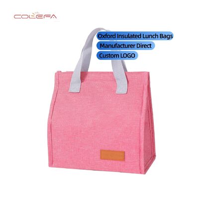 Verdickte Aluminiumfolie Lunchtasche Isolierte Oxford Made Handheld Lunchtaschen Träger Wasserdichte Multifunktionale Pendeltasche