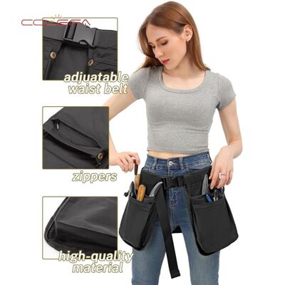 Polyester-Mehrfach-Taschen-Reißverschluss-Hüfttasche Leichte, eng anliegende Werkzeugtasche Multifunktionale Outdoor-Wander-Hüfttasche Großhandel