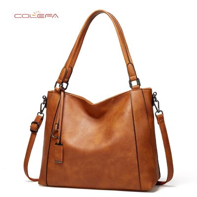 Colefa 2026 Neue Herbst/Winter Damen-Tote-Tasche Europäische und amerikanische Mode PU Leder Trendy Casual Damen-Schulter Crossbody Tasche